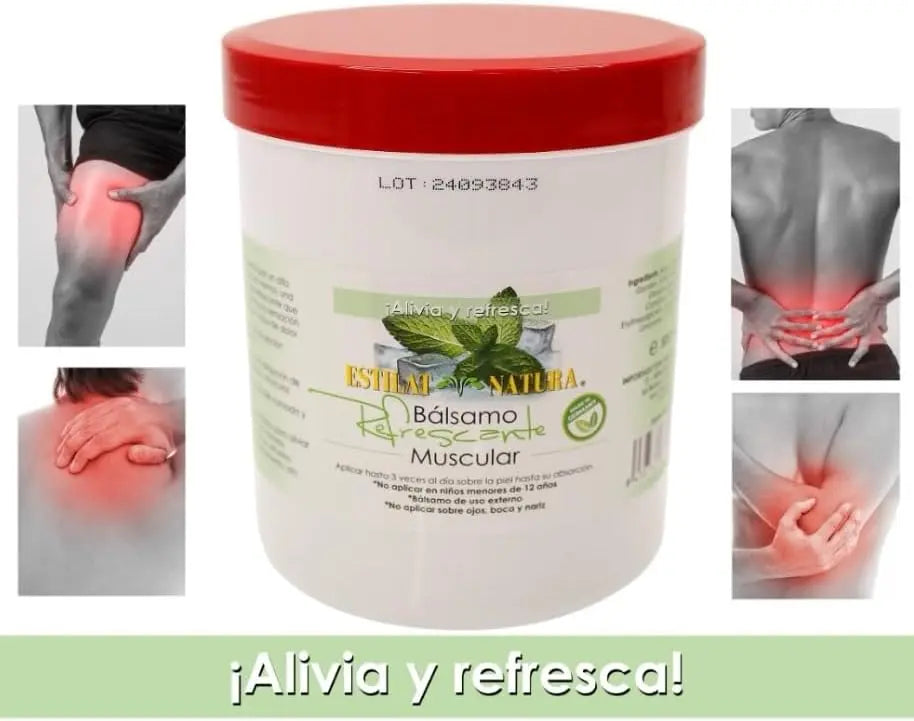 Balsamo Refrescante Mentol Alivio del Dolor Activa la Circulación Relajante Muscular Alivia Dolor de Espalda Rodillas Cervicales 500Ml BIMART SHOP