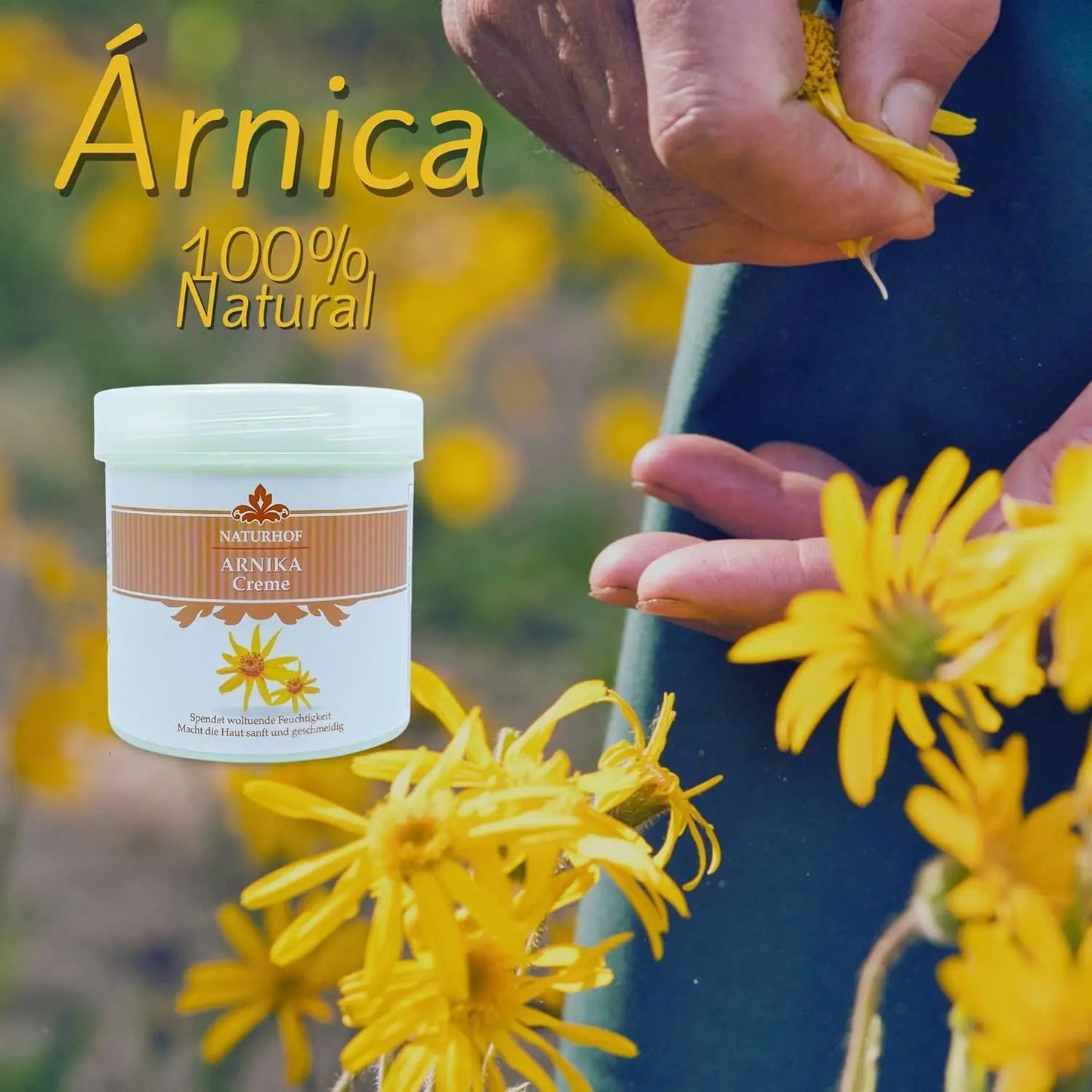 Crema Arnica Naturhof Efecto Antiinflamatoria Alivio De Dolores Musculares y De Huesos Uso Para Masajes Efecyo Calmante Pack 2 Unds BIMART SHOP