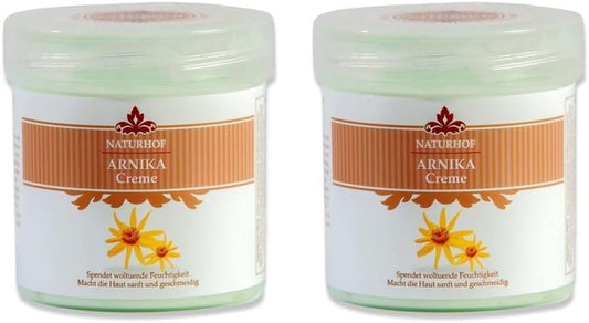 Crema Arnica Naturhof Efecto Antiinflamatoria Alivio De Dolores Musculares y De Huesos Uso Para Masajes Efecyo Calmante Pack 2 Unds