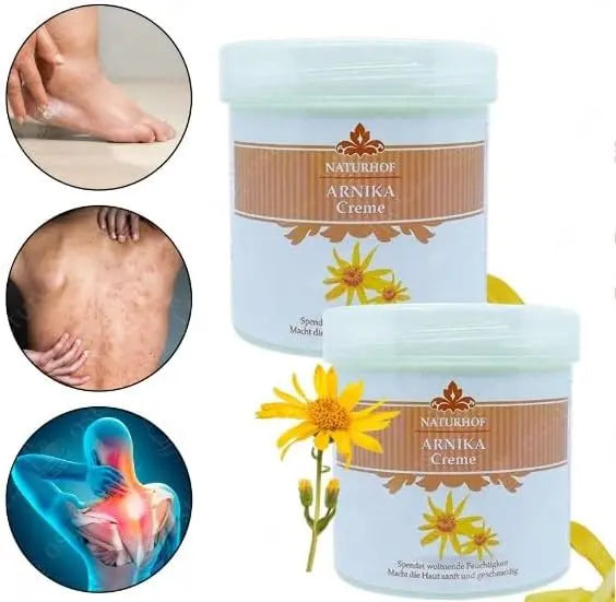 Crema Arnica Naturhof Efecto Antiinflamatoria Alivio De Dolores Musculares y De Huesos Uso Para Masajes Efecyo Calmante Pack 2 Unds BIMART SHOP
