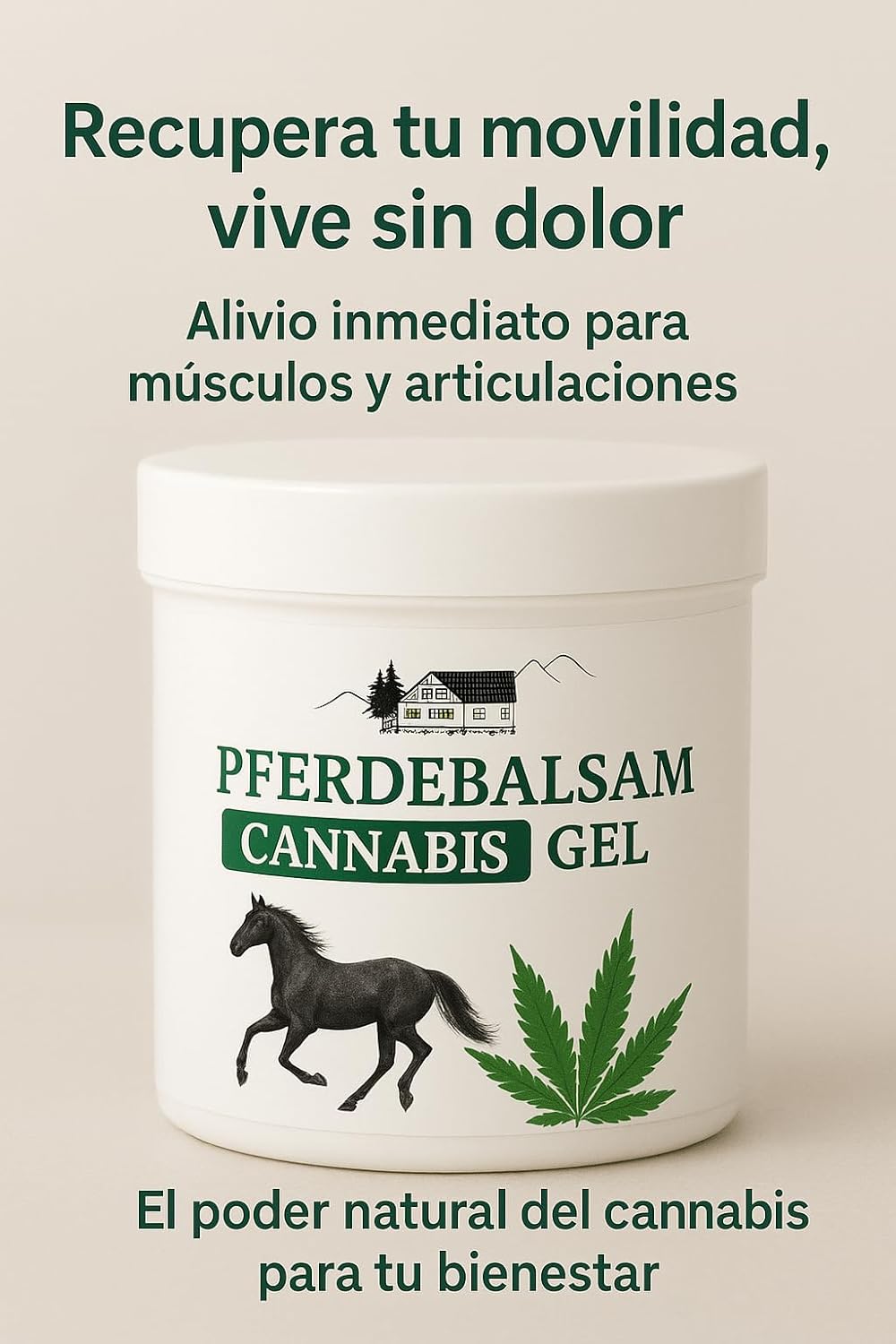 Crema de Cañamo - 250 ml/2 Unds Alivio Del Dolor En Articulaciones y Musculos Efecto Antiinflamatorio Efecto Hidratante Crema de cáñamo para alivio de dolor en articulaciones y músculos