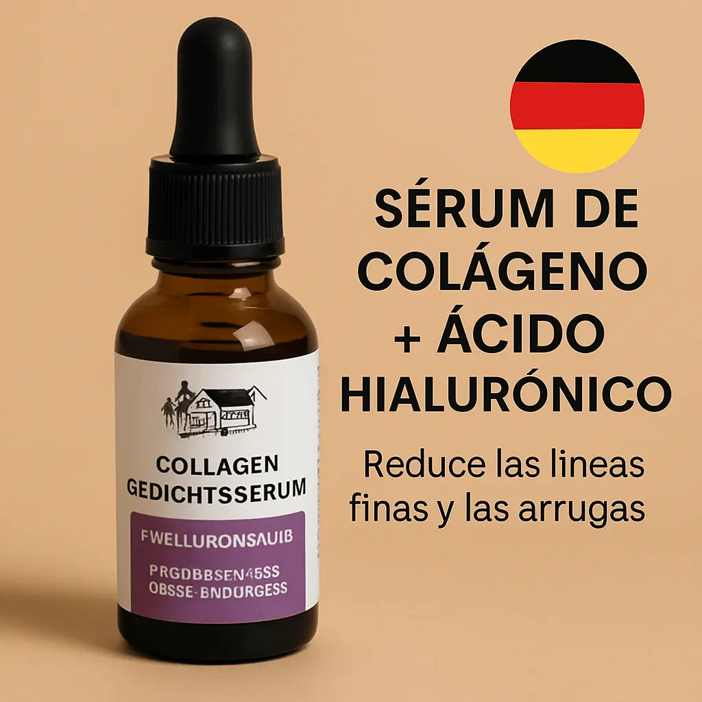 Suero de Colágeno con Ácido Hialurónico, 30ml, Antiarrugas, Regenerador, Hidratante, Vegano, para Piel Madura BIMART SHOP